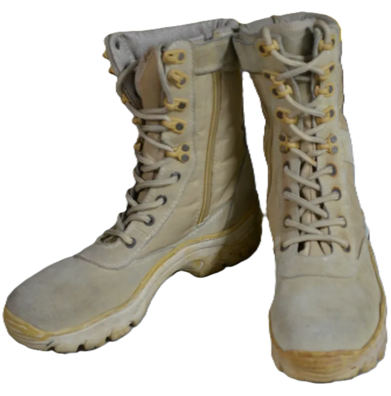 Botas Tácticas con Cremallera - Tipo Militar